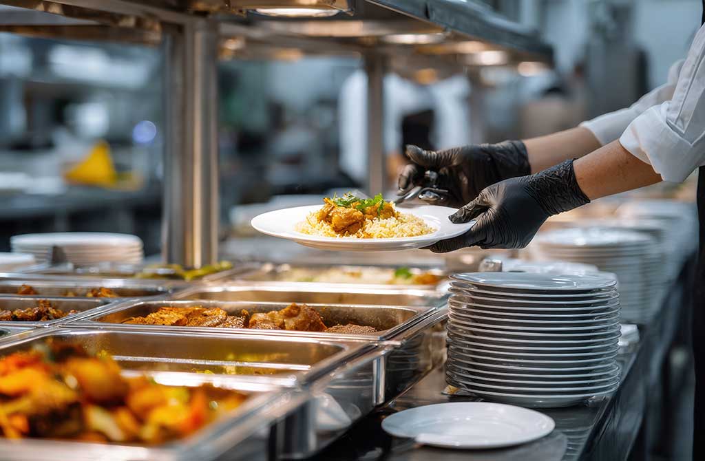 chef carefully serves a delicious plated meal chef carefully serves a delicious plated meal